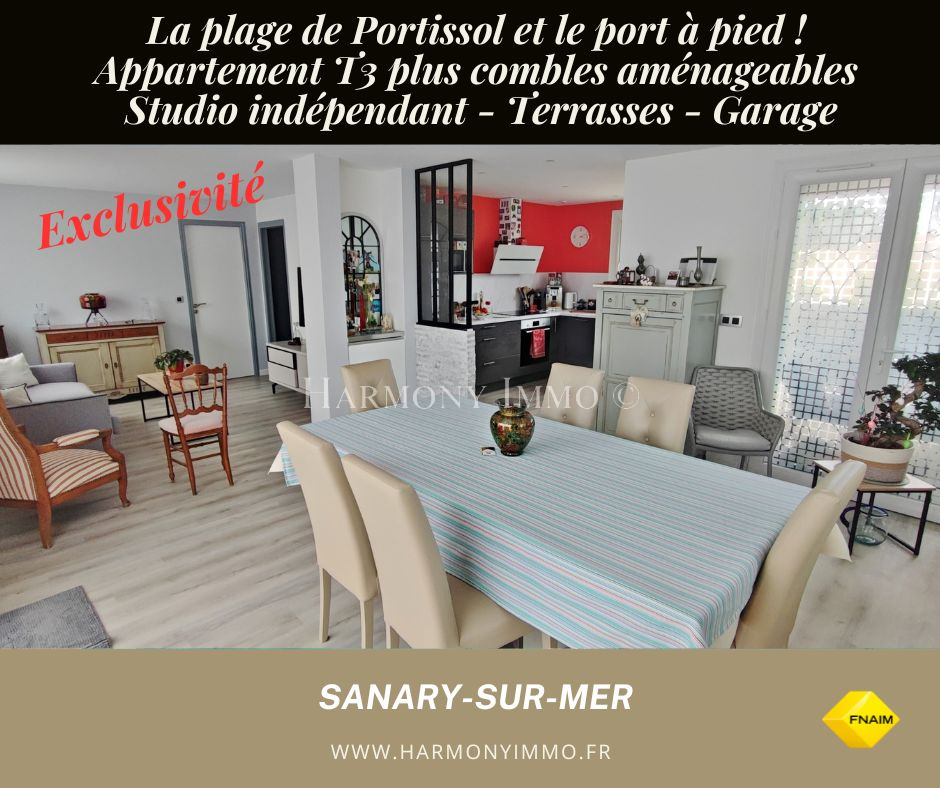 Vente Appartement 154m² 4 Pièces à Sanary-sur-Mer (83110) - Harmony Immo