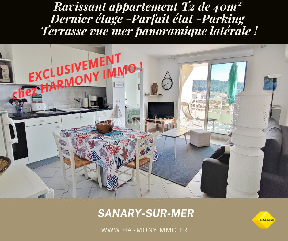 Vente Appartement 40m² 2 Pièces à Sanary-sur-Mer (83110) - Harmony Immo